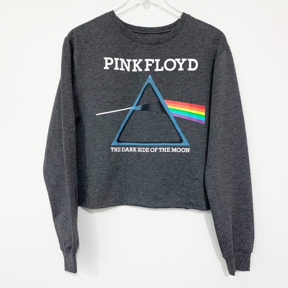 PINK FLOYD Dark Side of the Moon Graphic Crop Top - Picture 1 of 10